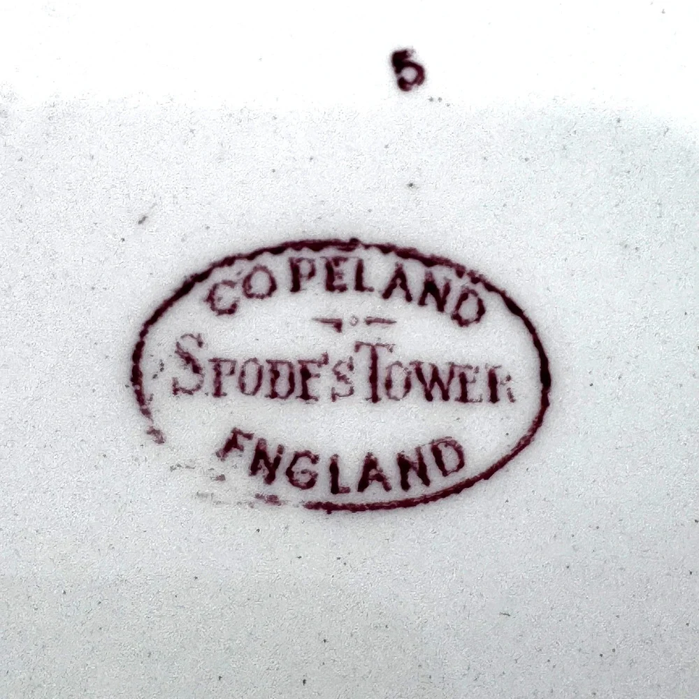 Vintage Copeland Spode's Tower Square Salad Lunch Plate 6.25